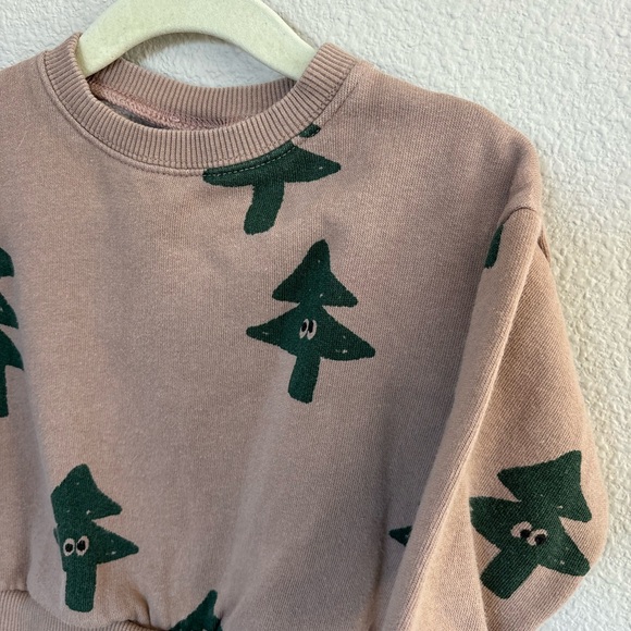 Zara Kids Tree Print Sweatshirt - Brown & Green - Picture 2 of 3
